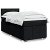 vidaXL Boxspringbett mit Matratze Schwarz 90x200 cm Stoff
