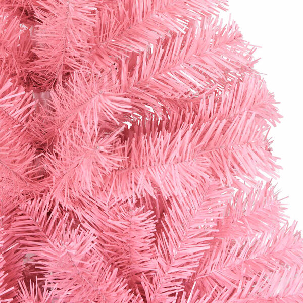 vidaXL Künstlicher Weihnachtsbaum mit Ständer Rosa 210 cm PVC