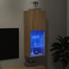 vidaXL TV-Schrank mit LED-Leuchten Sonoma-Eiche 40,5x30x102 cm