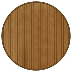vidaXL Teppich Rund Braun 60 cm Bambus