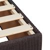 vidaXL Boxspringbett mit Matratze Dunkelbraun 120x190 cm Stoff
