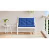 vidaXL Gartenbank-Auflage Blau 100x(50+50)x7 cm Oxford-Gewebe
