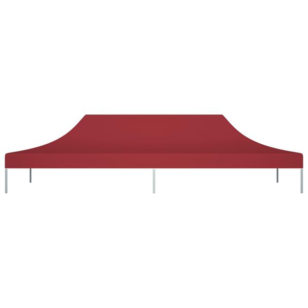 vidaXL Partyzelt-Dach 6x3 m Burgunderrot 270 g/m&sup2;