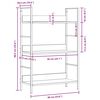 vidaXL B&uuml;cherregal 3 Regalb&ouml;den Wei&szlig; 60&times;27,6&times;90,5 cm Holzwerkstoff