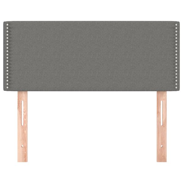vidaXL Kopfteil Dunkelgrau 90x5x78/88 cm Stoff