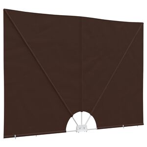 vidaXL Balcony Privacy Screen Rechteckig 150 x 300 cm Polyester Braun