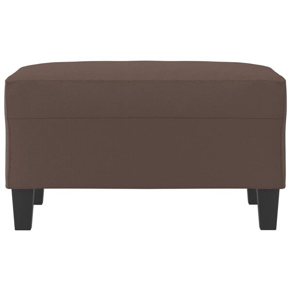 vidaXL Fu&szlig;hocker Braun 70x55x41 cm Kunstleder