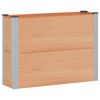 vidaXL Hochbeet Braun 100 x 30 x 72 cm WPC und Aluminium