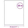 vidaXL Fensterfolie Statisch Matt Grau 45x2000 cm PVC