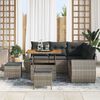 vidaXL Gartensofa-set 8 pcs Grau Poly-Rattan