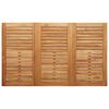 vidaXL Garten Essgruppe 7 pcs Braun Massivholz Teak