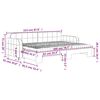 vidaXL Tagesbett Ausziehbar mit Matratzen Hellgrau 80x200 cm Samt