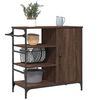vidaXL K&uuml;chenwagen Braun Eichen-Optik 87,5x38,5x84,5 cm Holzwerkstoff