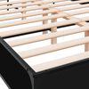 vidaXL Bettgestell Schwarz 120x200 cm Holzwerkstoff und Metall
