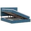 vidaXL Aufbewahrungsbett mit Matratze Dunkelblau 140 x 200 cm Samt