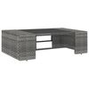 vidaXL 6-tlg. Garten-Lounge-Set Poly Rattan Grau