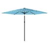 vidaXL Sonnenschirm mit Stahlmast Blau 288x288x225 cm