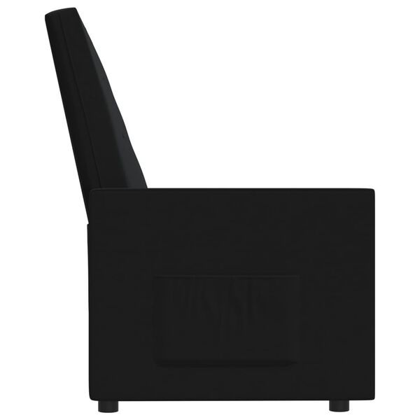 vidaXL Relaxsofa 2-Sitzer Schwarz Stoff