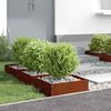 vidaXL Raseneinfassung Rostig 40 x 40 x 13 cm Wetterfeststahl