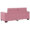 vidaXL Zweisitzer-Sofa Rosa 140 cm Samt