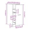 vidaXL Apothekerschrank Schwarze Eiche 30 x 41 x 77,5 cm Holzwerkstoff