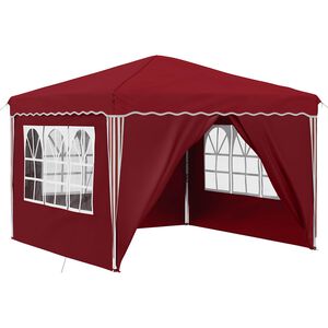 vidaXL Pop-up Partyzelt Bordeauxrot 288 x 288 x 245 cm Oxford-Stoff