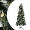 vidaXL K&uuml;nstlicher Weihnachtsbaum Gr&uuml;n 180 cm PVC, Plastik und Stahl