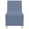 vidaXL Modulares Armfreies Sofa 2 pcs Blau 55 x 74 x 82 cm Cordstoff
