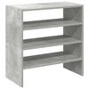 vidaXL Schuhregale 2 Stk. Stapelbar Betongrau 60x30x30,5 cm