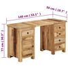 vidaXL Schreibtisch Massivholz Mango 140x50x77 cm