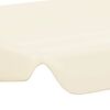 vidaXL Ersatzdach für Hollywoodschaukel Creme 150/130x105/70 cm