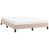 vidaXL Bettgestell Cappuccino-Braun 140x200 cm Kunstleder