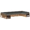 vidaXL Sofagarnituren mit Kissen 10 pcs Massivholz Akazie