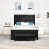 vidaXL Boxspringbett mit Matratze Schwarz 160 x 200 cm Stoff