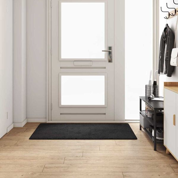 vidaXL Teppichläufer Schwarz 80 x 150 cm 100% Polypropylen Tuft