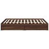 vidaXL Bettgestell mit Schubladen Braun Eichen-Optik 120x190 cm