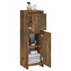 vidaXL Badezimmerschrank R&auml;uchereiche 30x30x95 cm Holzwerkstoff