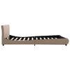 vidaXL Bettgestell Cappuccino-Braun Kunstleder 120x200 cm