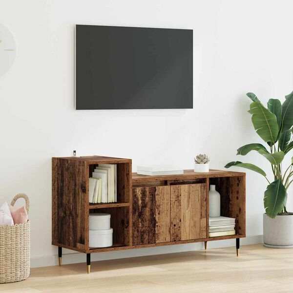 vidaXL TV-Schr&auml;nk Altholz 100 x 35 x 55 cm Holzwerkstoff