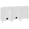 vidaXL Gastro-Sp&uuml;lenunterschrank 180x60x96 cm Edelstahl