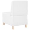 vidaXL Modulares Armfreies Sofa 3 pcs Wei&szlig; 55 x 74 x 82 cm Kunstleder