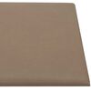 vidaXL Wandkopfteilen 12 pcs Cappuccino 90 x 30 cm Stoff