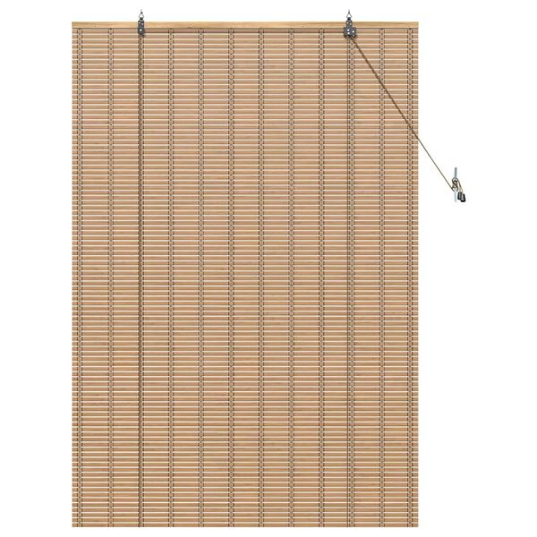 vidaXL Rollo mit Vorh&auml;ngen Natur 110 x 160 cm Bambus