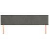 vidaXL Kopfteile Dunkelgrau 180x5x78/88 cm Samt