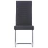 vidaXL Freischwinger 4 Stk. Schwarz Stoff