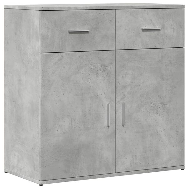 vidaXL Sideboard Betongrau 79x38x80 cm Holzwerkstoff