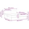 vidaXL Bett mit LED-Lichtleisten Hellgrau 200 x 200 cm Samt