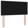vidaXL LED Kopfteil mit LED-Lichtleisten Hellgrau 90 cm Polyester