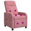 vidaXL Massage Relaxsessel Rosa Samt (V)