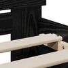 vidaXL Bettrahmen Schwarz Eichen-Optik 90 x 190 cm Holzwerkstoff